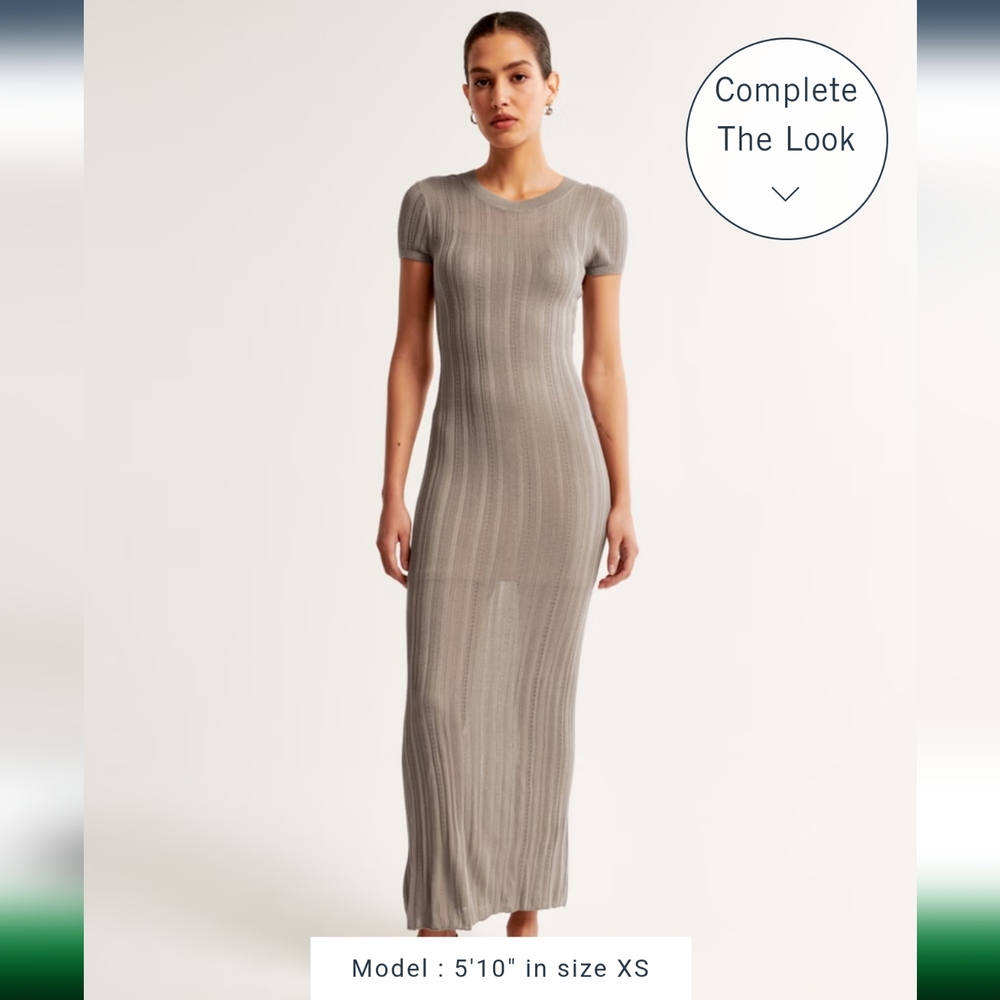 Abercrombie Short Sleeve Maxi Sweater Dress